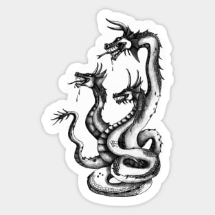 Three Headed Hydra Sticker